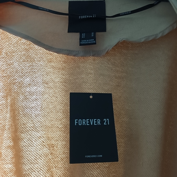New FOREVER 21 Jacket, cream color - Picture 6 of 7